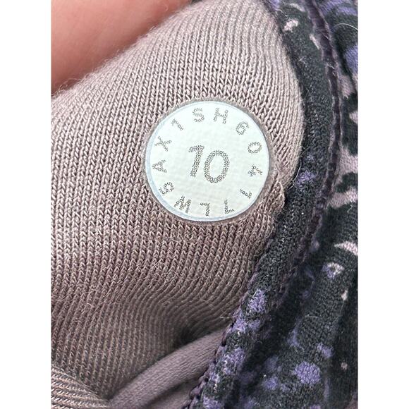 Lululemon Womens Sz 10 Align Pant II 25" Rip Wave Purple Thunder Black Legging - Picture 9 of 10